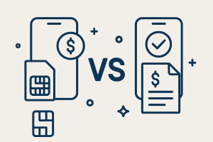 prepaid vs postpaid phone plans​